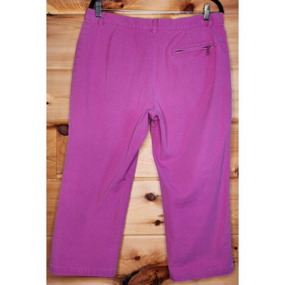 Lauren Jean Co Ralph Lauren Pink Mid Rise Capris Women's Size 12 - Picture 7 of 12